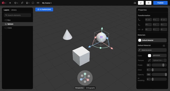 Scene - Editing space
